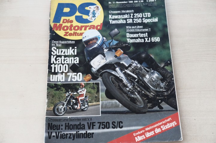 Deckblatt PS Sport Motorrad (10/1981)